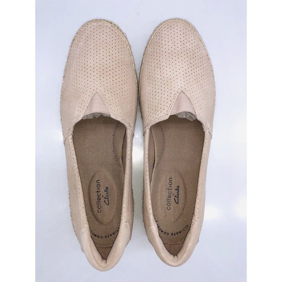 CLARKS Collection Women Danelly Sky Espadrille Slip-Ons Blush Suede, choose size - Picture 6 of 10